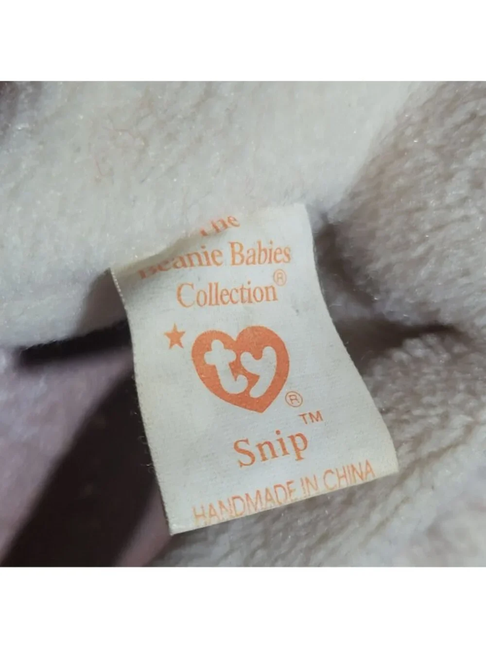 TY Beanie Baby SNIP the Siamese Cat 1996 Retired Vintage Plush Toy